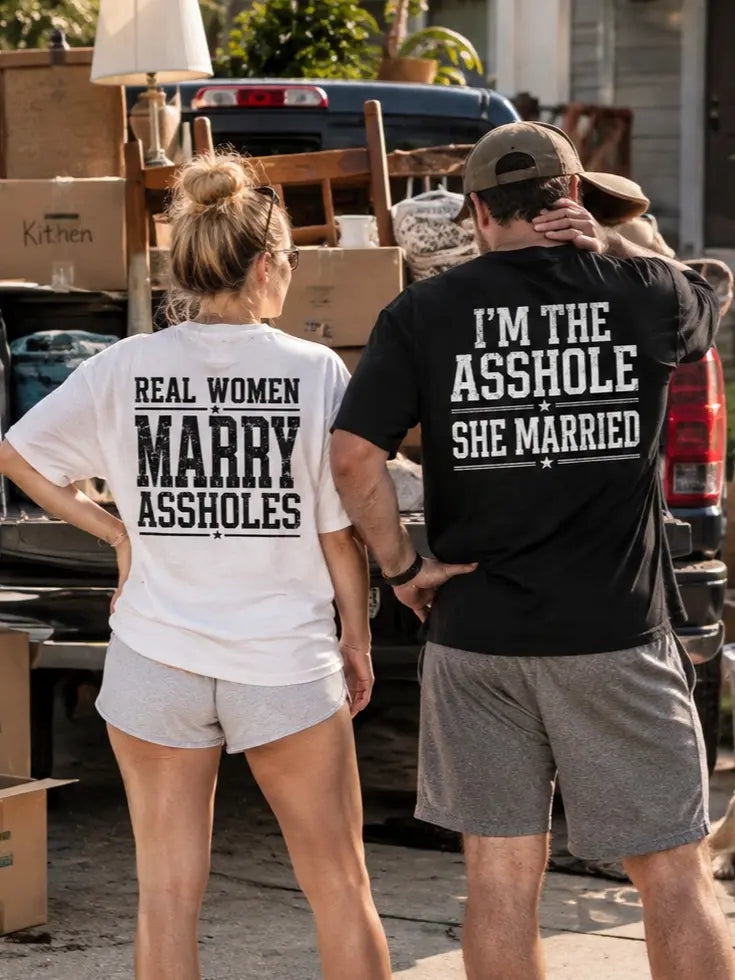 Custom Quote Couple Shirts, Personalized Husband Wife T-Shirts, Matching Married Couple Tees, Sarcastic His and Hers Shirt Set