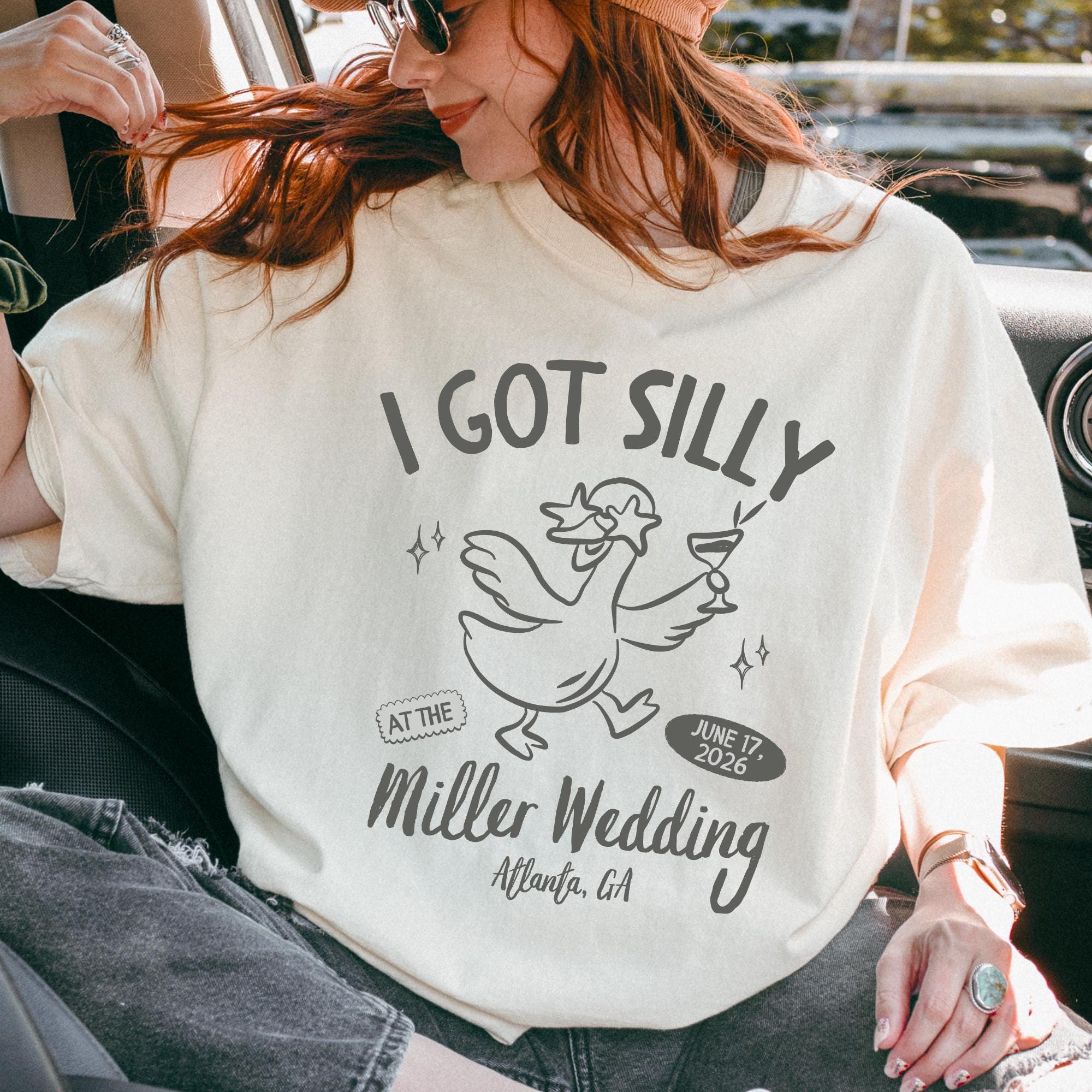 Custom Wedding Toss Shirt, Silly Goose Bridal Party Tee, Personalized Wedding Guest Shirt, Matching Wedding Weekend Outfit, Bride Squad Gift