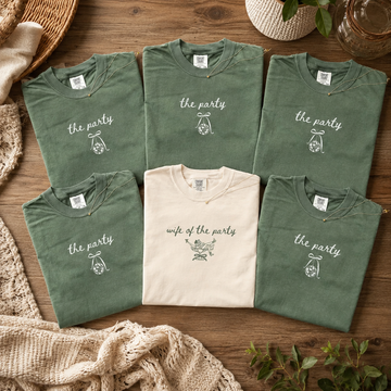 Wife of The Party Bachelorette Party Matching Shirts Bridesmaid Proposal Gift, Martini Getting Ready Bridal Party Tshirts