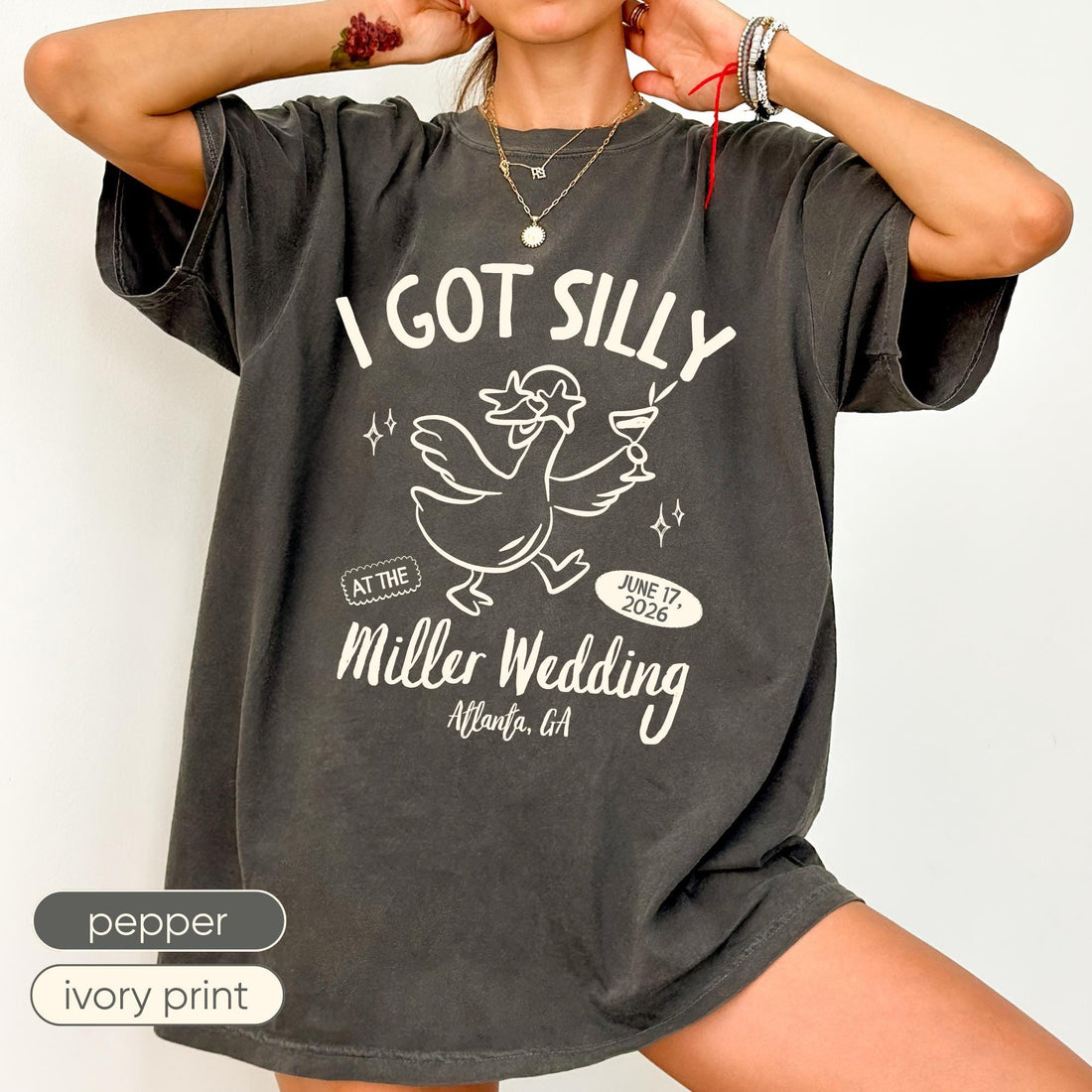 Custom Wedding Toss Shirt, Silly Goose Bridal Party Tee, Personalized Wedding Guest Shirt, Matching Wedding Weekend Outfit, Bride Squad Gift