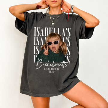 Custom Photo Bachelorette Shirts, Comfort Colors Bridal Party TShirts, Personalized Bach Club Shirts