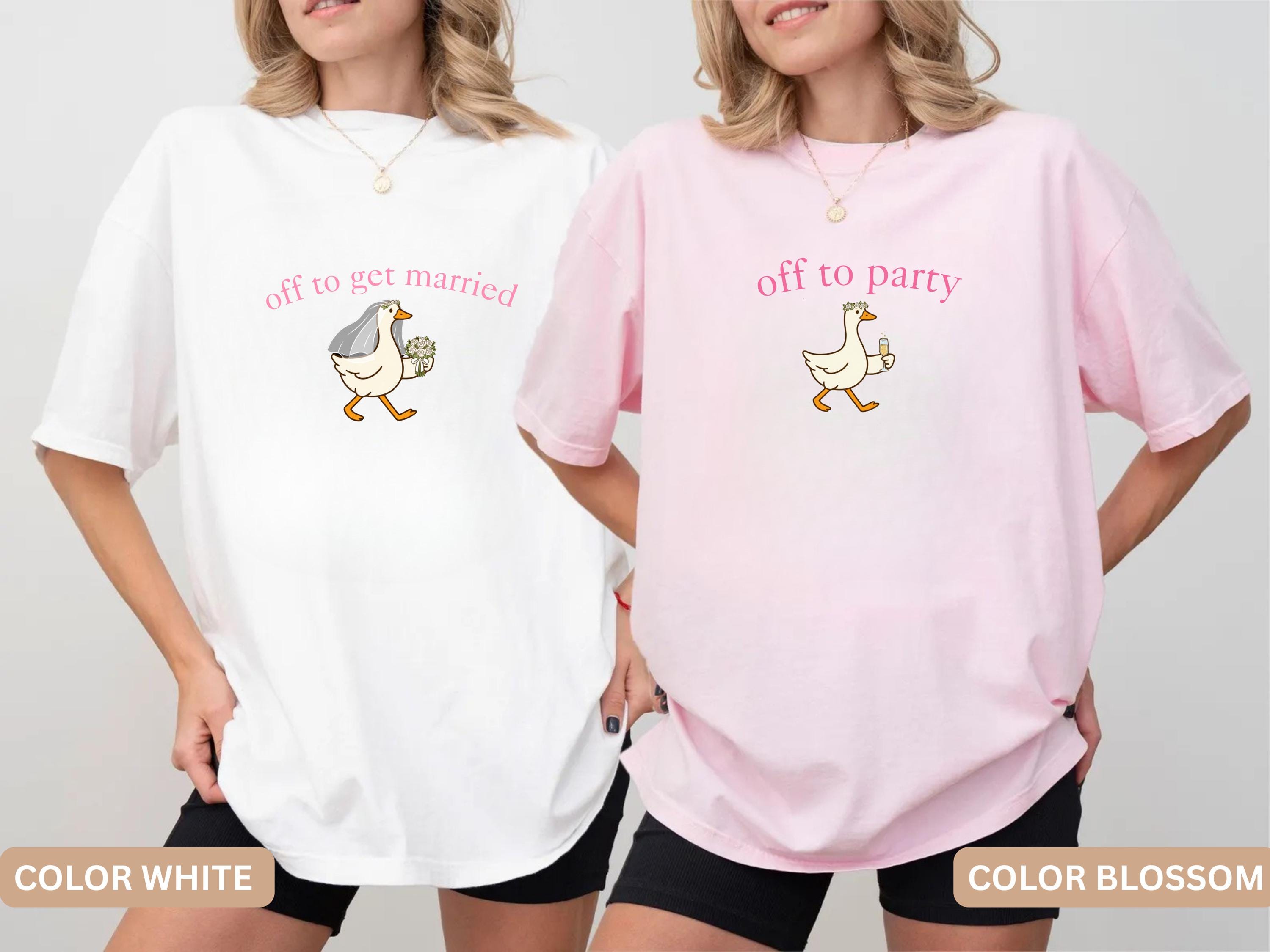 Off To Party Goose Shirt, Funny Bachelorette Comfort Colors Tee image 3