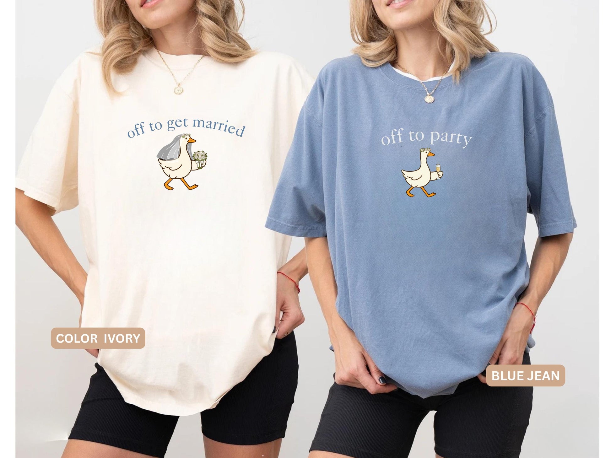 Off To Party Goose Shirt, Funny Bachelorette Comfort Colors Tee image 4