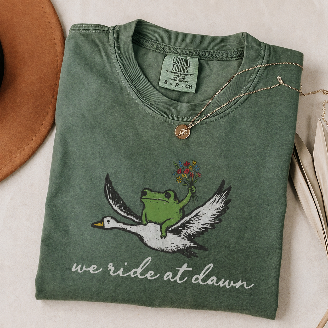 Funny Bridal Party T-Shirts, We Ride at Dawn Frog Shirt, Bride and Groom Couple Top, Bridesmaid Matching Tees, Wedding Party Outfit