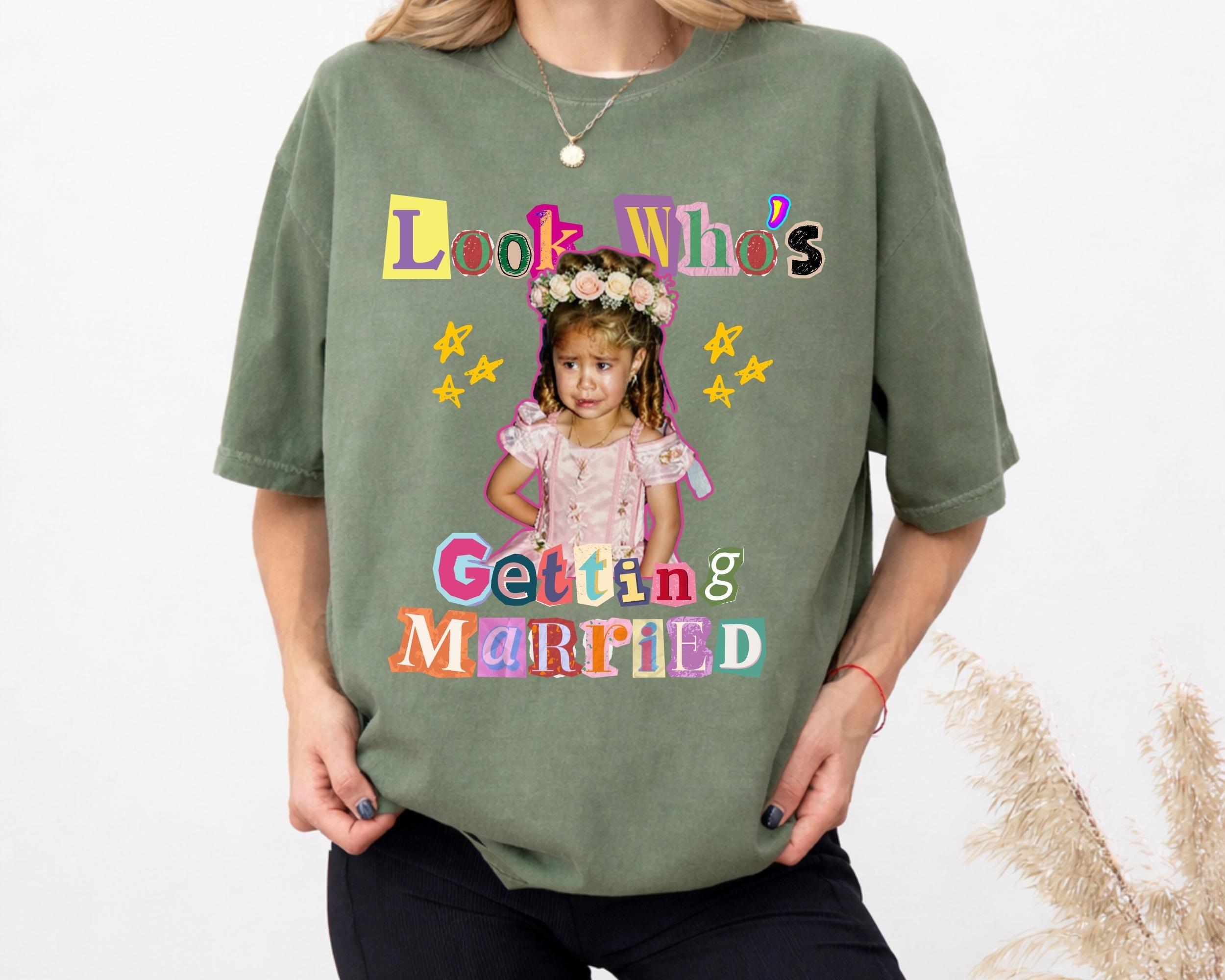Custom Look Who’s Getting Married Photo Shirt, Personalized Bridal Party Tee image 5