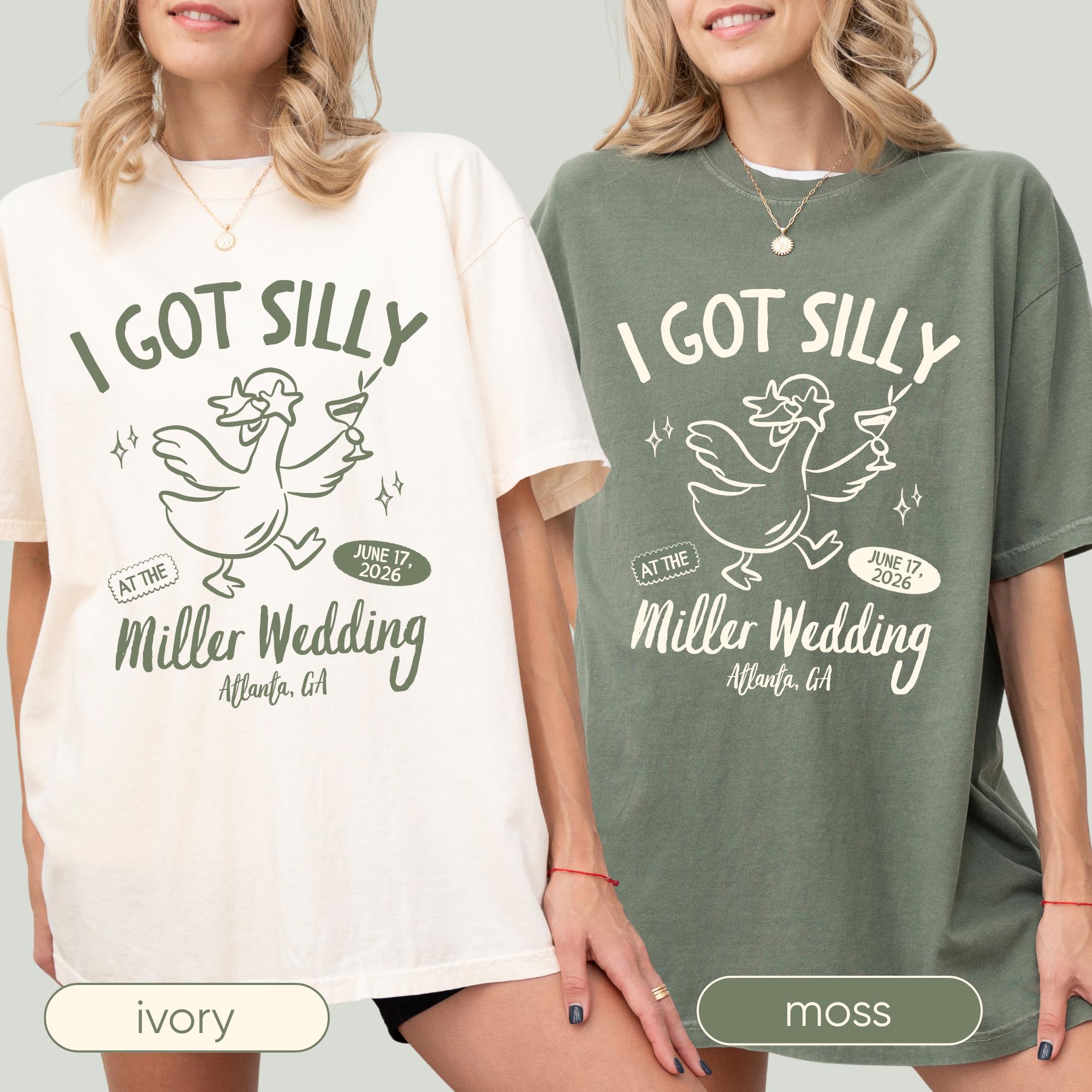 Custom Wedding Toss Shirt, Silly Goose Bridal Party Tee, Personalized Wedding Guest Shirt, Matching Wedding Weekend Outfit, Bride Squad Gift