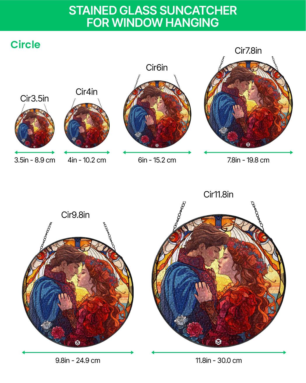 Personalized Willow Tree Anniversary Suncatcher, Custom Stained Glass Window Hanging image 6