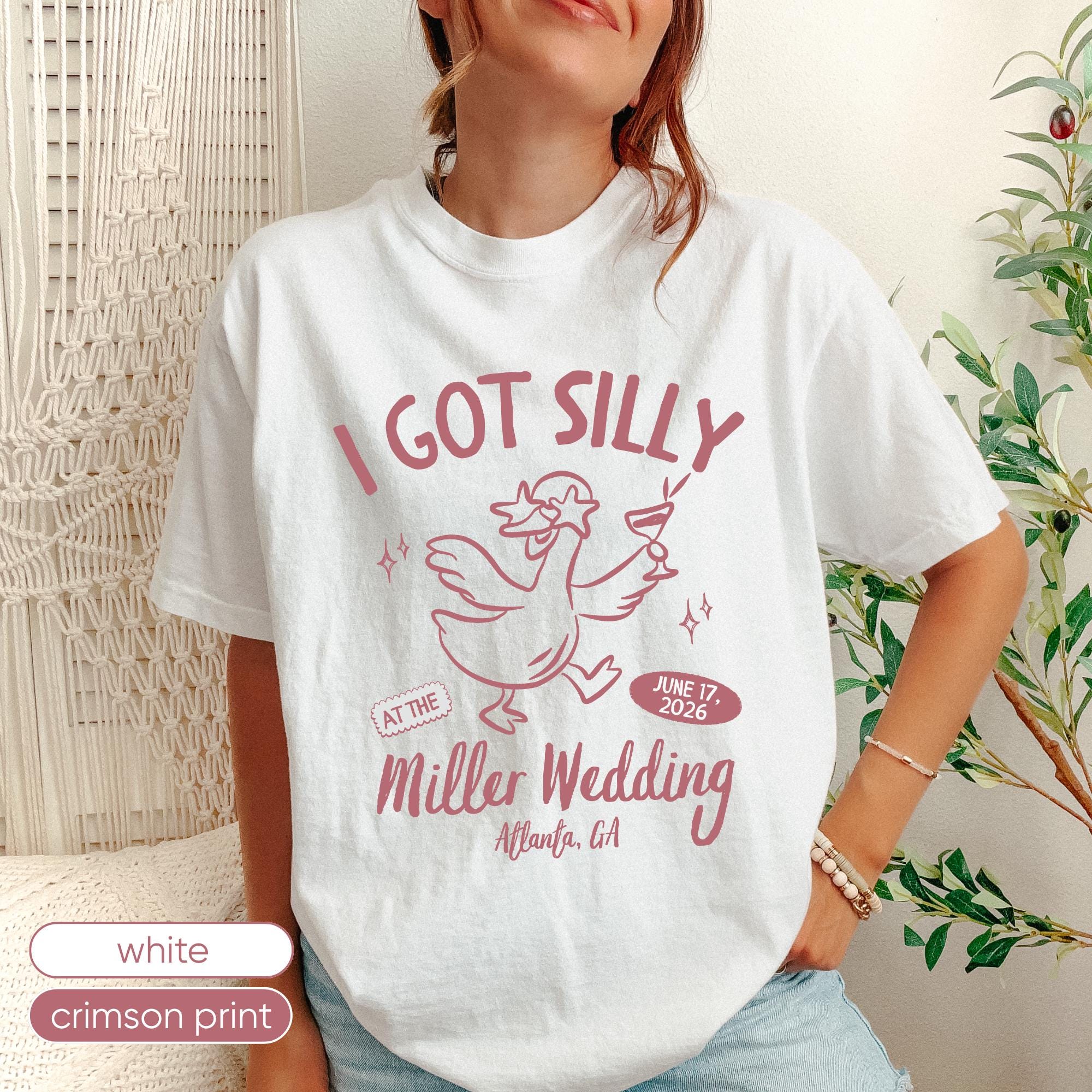 Custom Wedding Toss Shirt, Silly Goose Bridal Party Tee, Personalized Wedding Guest Shirt, Matching Wedding Weekend Outfit, Bride Squad Gift