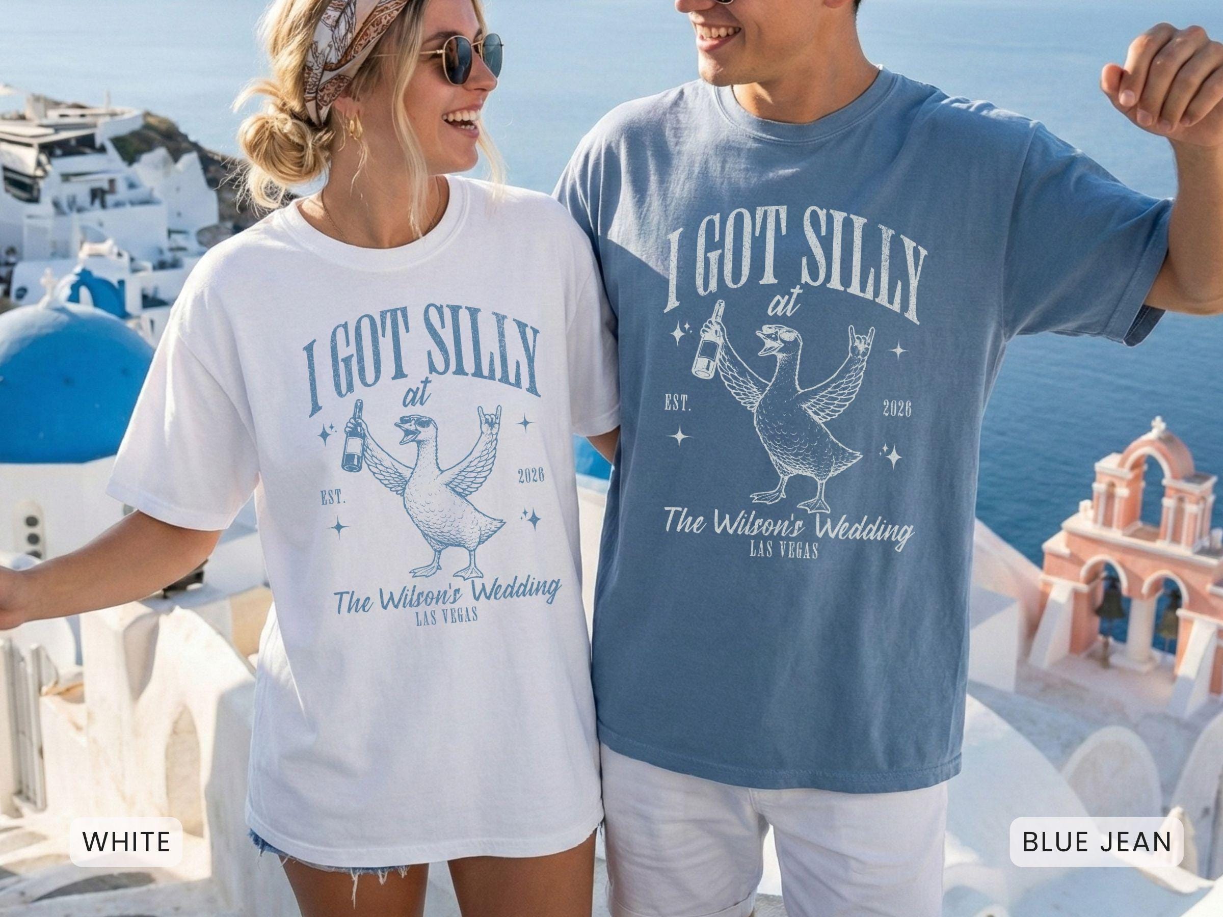 Personalized Silly Goose wedding shirt mockup 4