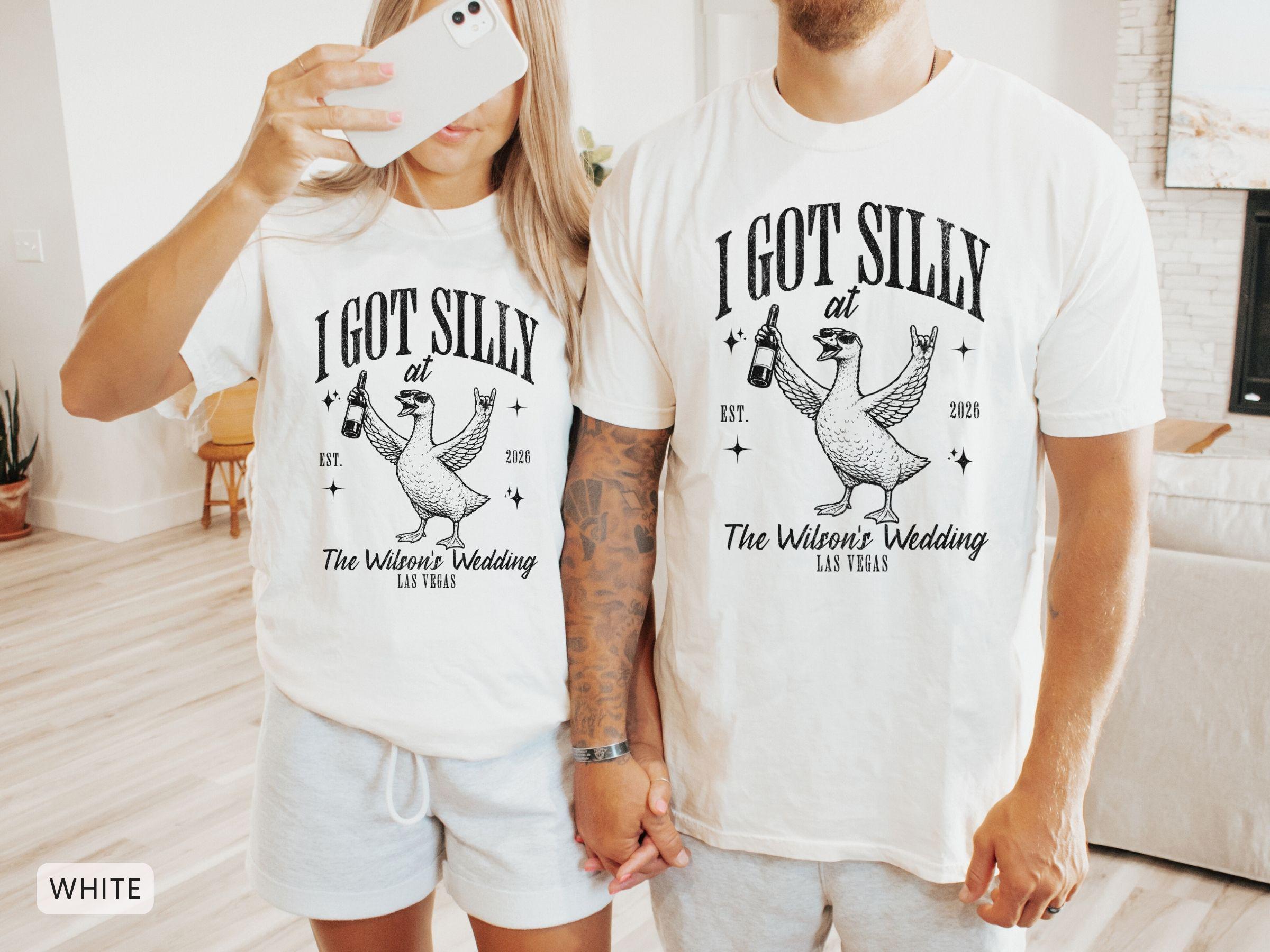 Personalized Silly Goose wedding shirt mockup 5