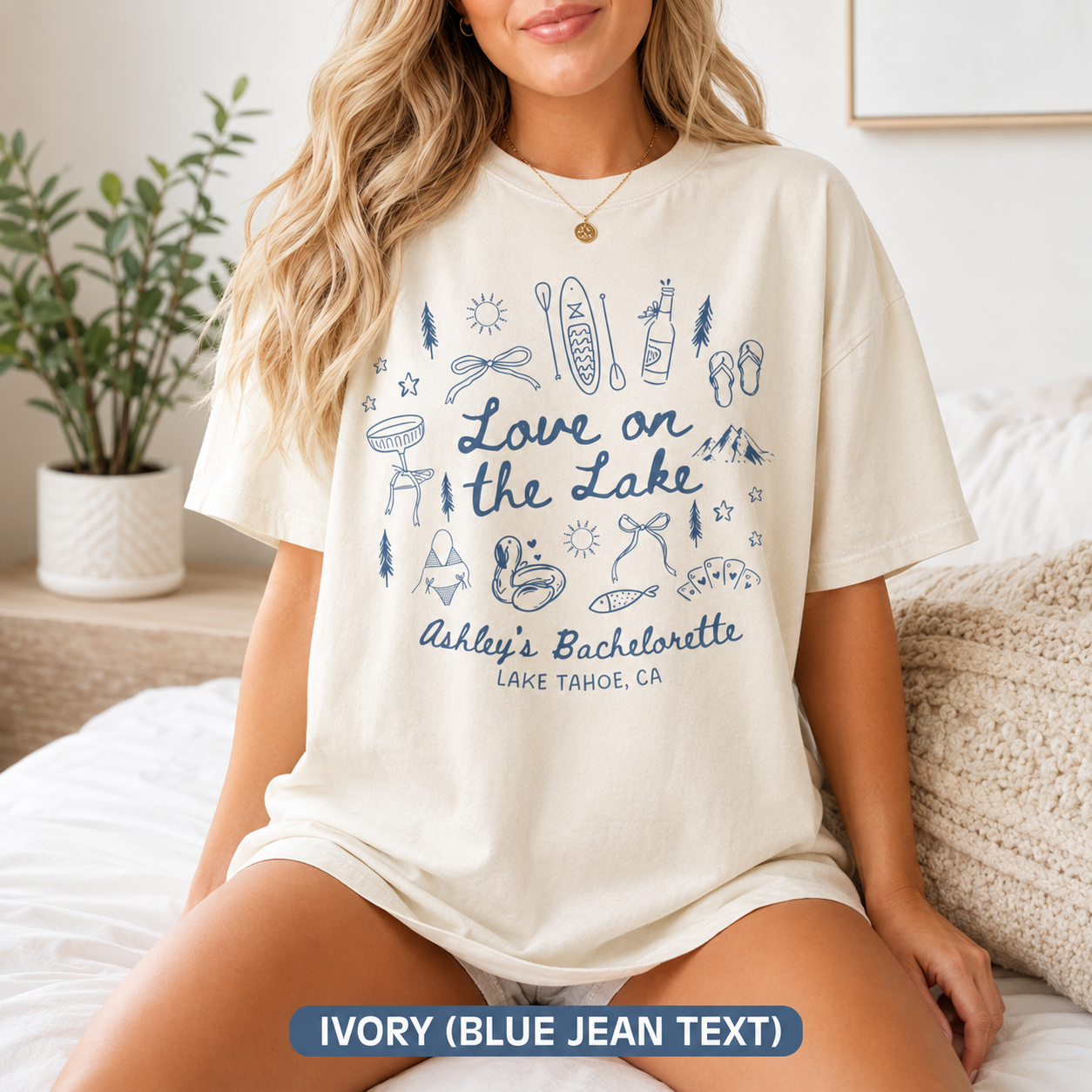 Custom Lake Bachelorette Party Shirts, Love on the Lake, Outdoorsy Bachelorette, Mountain Bridal Party, Camping Bachelorette, Comfort Colors