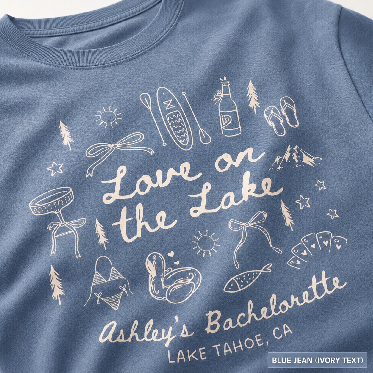 Custom Lake Bachelorette Party Shirts, Love on the Lake, Outdoorsy Bachelorette, Mountain Bridal Party, Camping Bachelorette, Comfort Colors