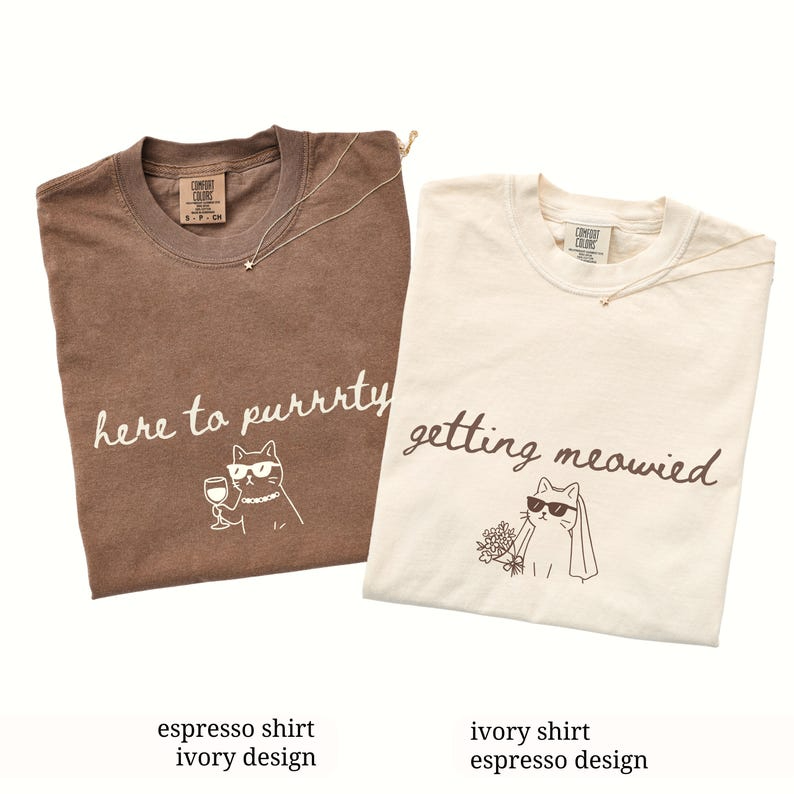 Cat Theme Bachelorette Shirts, Getting Meowied Cat Lover Bachelorette Party Tees