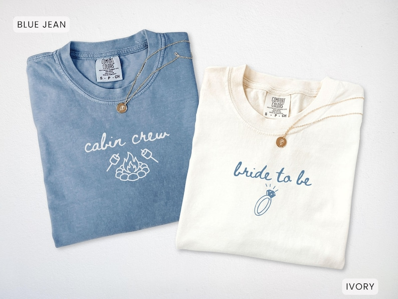 Personalized Camp Bachelorette Party Shirt, Cabin Crew Mountain Bride Tees, Hiking Bach Tees, Matching Lake Bachelorette Hen Do Shirts