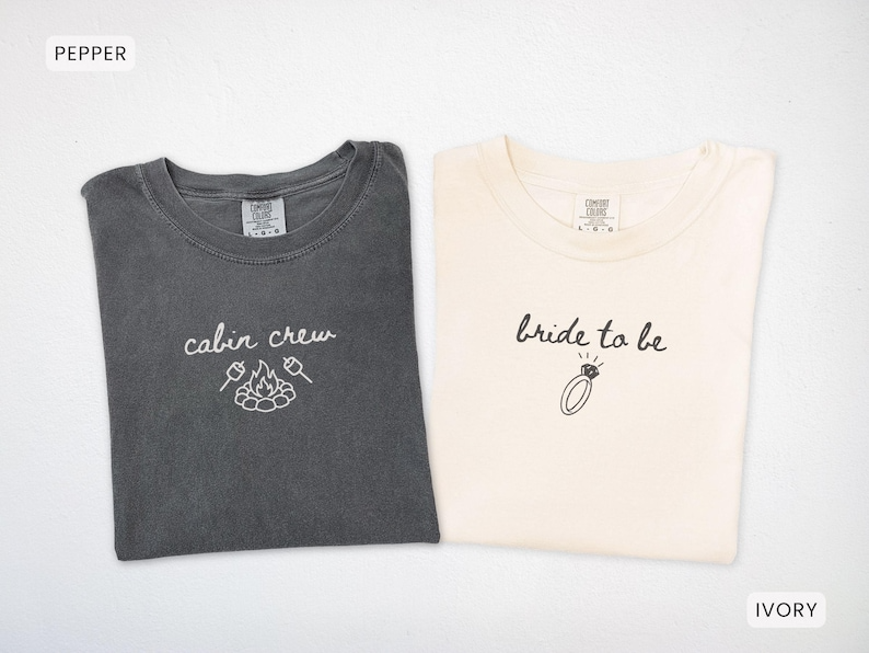 Personalized Camp Bachelorette Party Shirt, Cabin Crew Mountain Bride Tees, Hiking Bach Tees, Matching Lake Bachelorette Hen Do Shirts