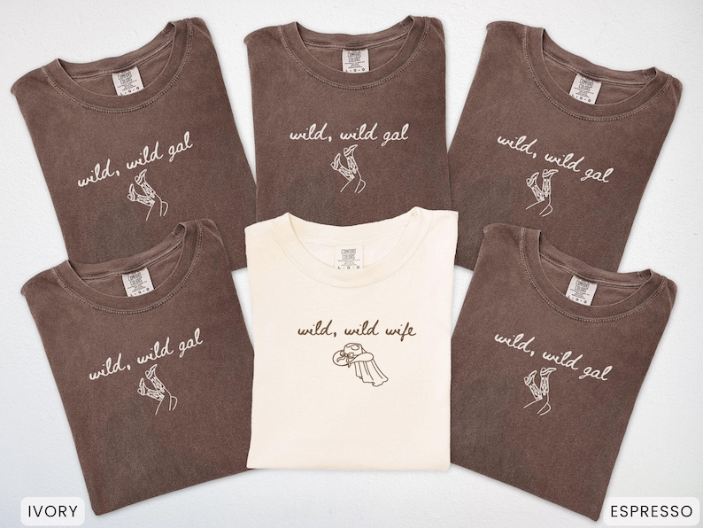 Wild Wild Wife Shirt, Western Bachelorette T-Shirt, Custom Cowgirl Bach Tee Nashville Rodeo Party T-Shirt