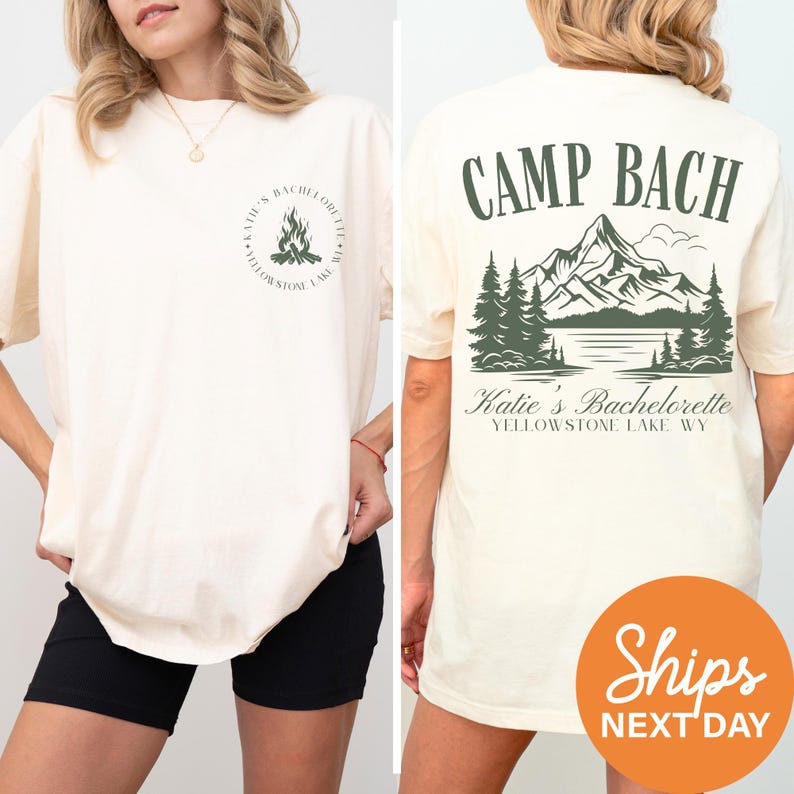 Vintage Camp Bachelorette Shirt, Custom Camping Bachelorette Shirts, Outdoor Mountain Bride Tee, Retro Lake Themed Bridal Party, Hiking Bach